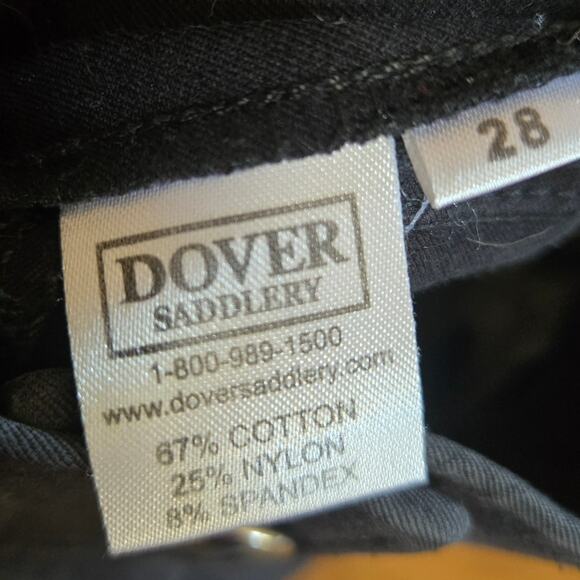 Dover Saddlery Equestrian Riding Pants Breeches Pair of Two Plum / Black Size 28 - Picture 5 of 5